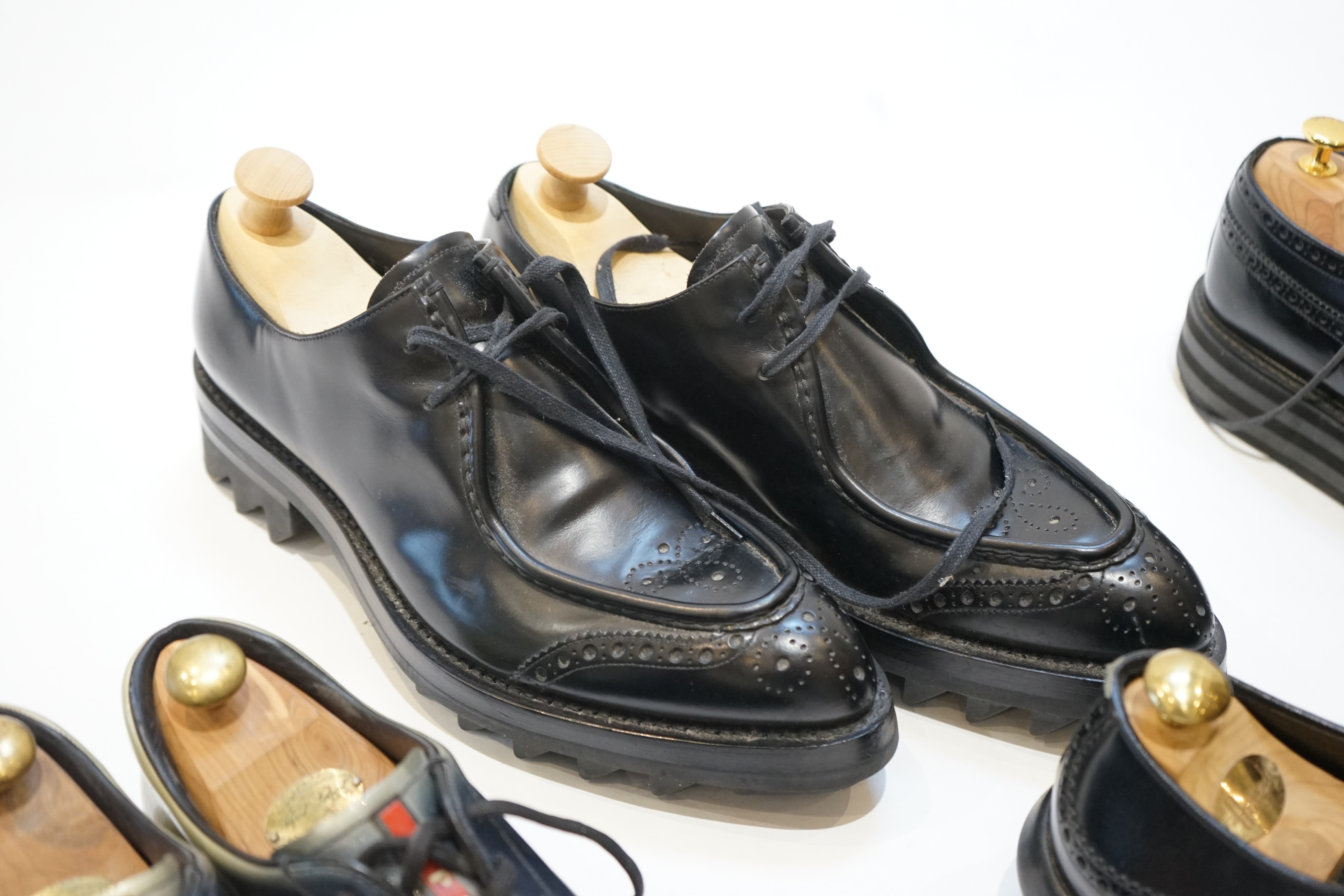 Five pairs of gentleman's Prada shoes